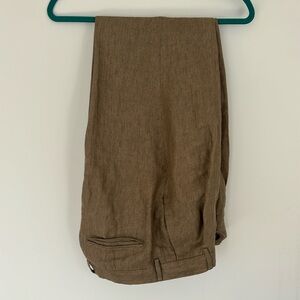 Todd Snyder size 31 linen pant in a beige brown